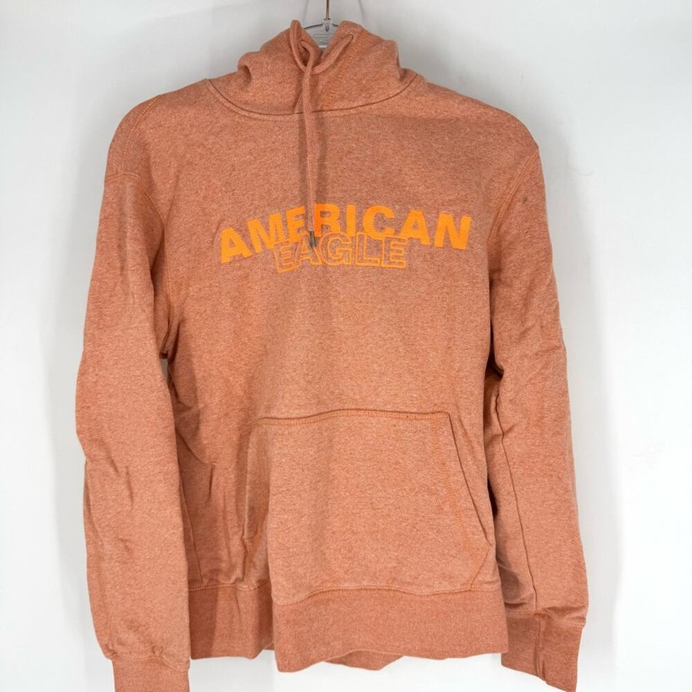 American Eagle Orange Pullover Hoodie Men’s‎ Small